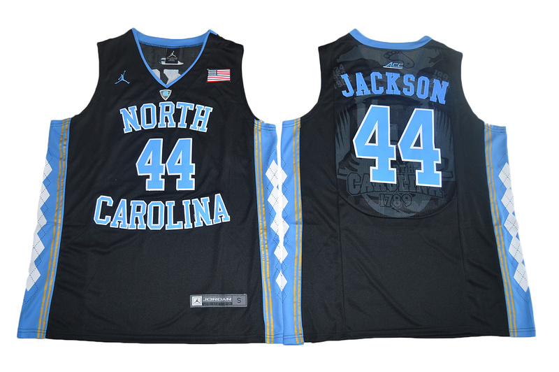 2017 North Carolina Tar Heels Justin Jackson 44 College Basketball Jersey - Black